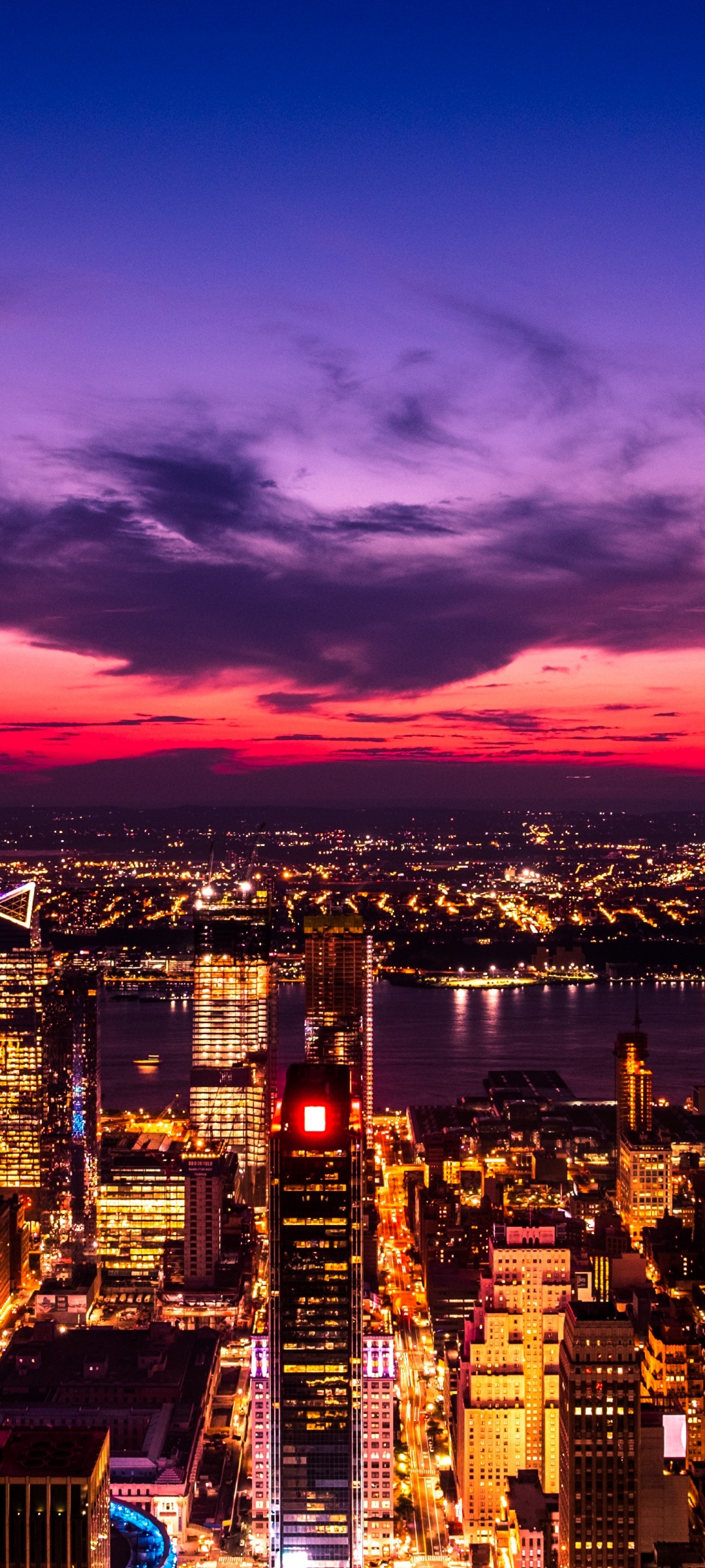 New York City 4K Wallpaper, Twilight, Sunset, Cityscape